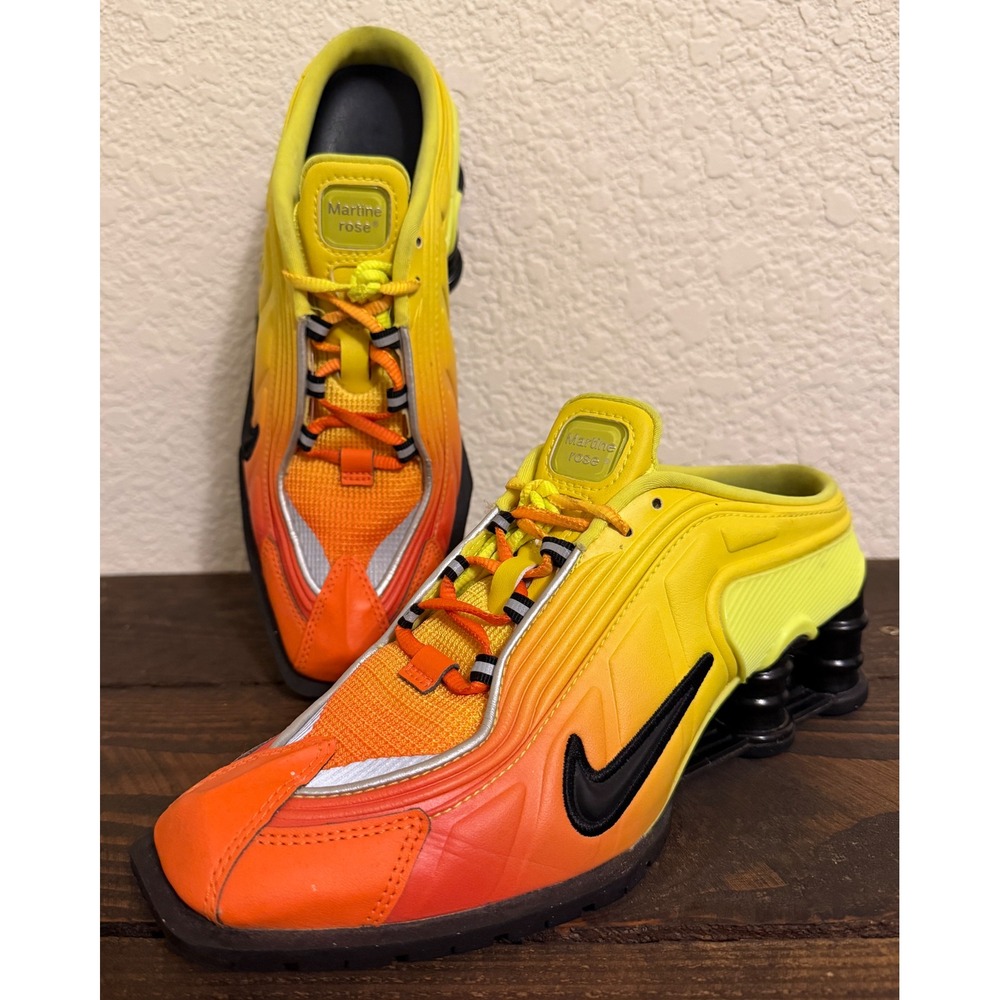 Martine Rose Nike Shox MR4 Safety Orange Mule DQ2401-800 Mens 5 Womens 6.5